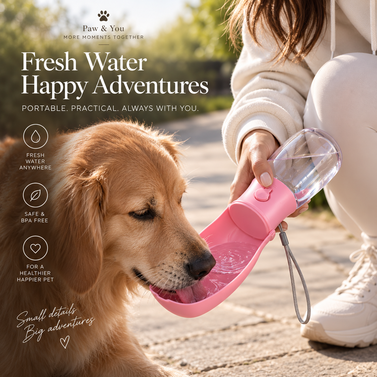 CozySip fresh water on the go lifestyle