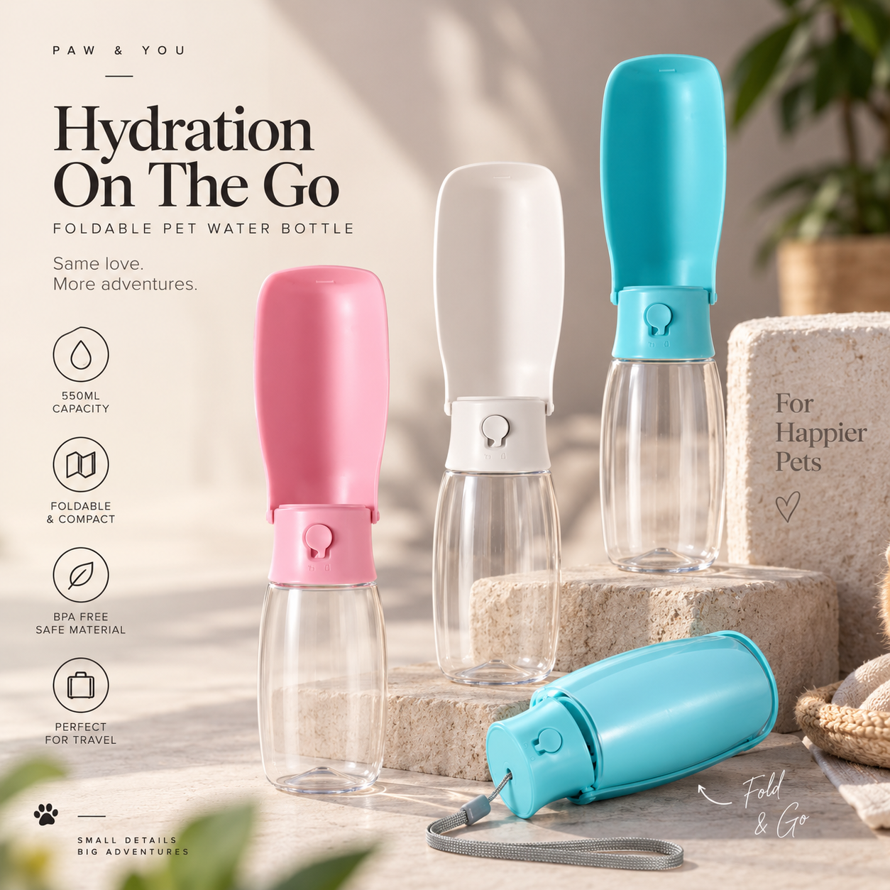 CozySip portable pet hydration bottle overview