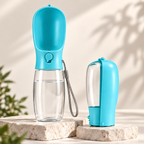 CozySip blue portable pet water bottle