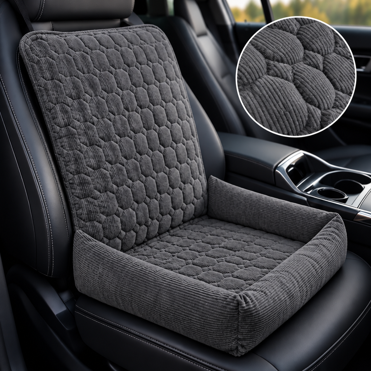 CozyRide premium quilted textile close up
