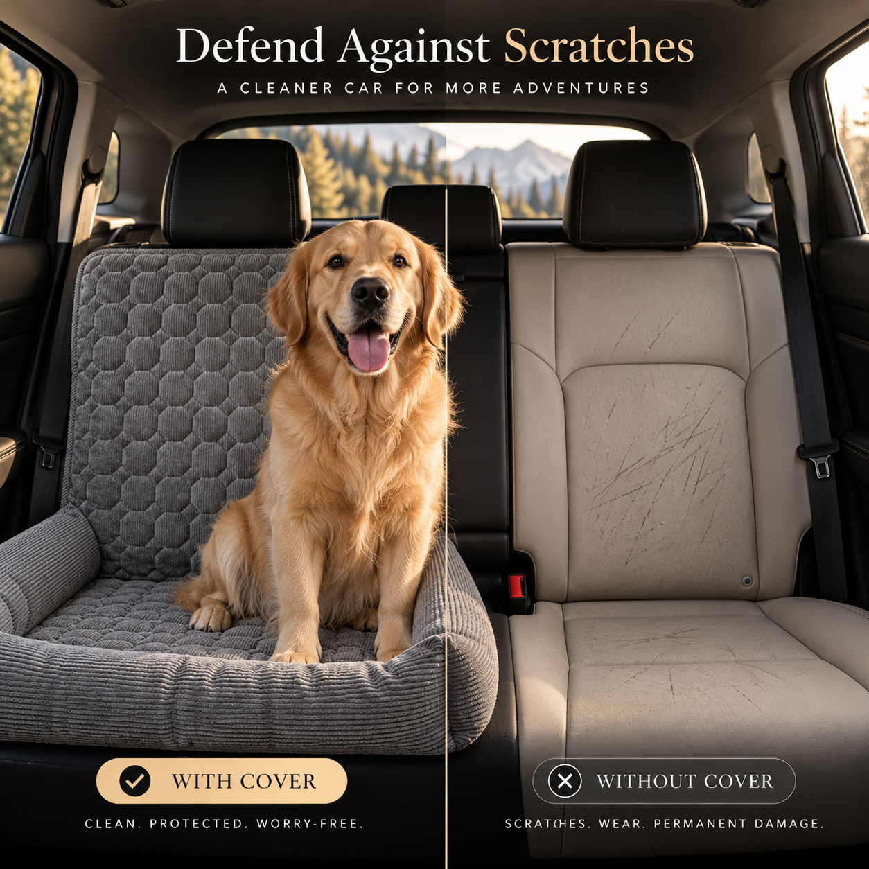 CozyRide scratch protection for car seats