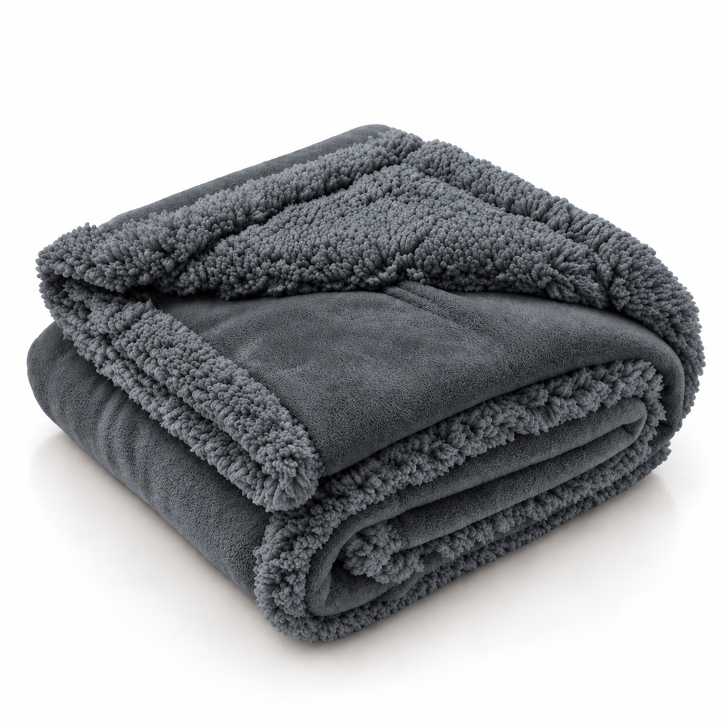 CozySherpa charcoal waterproof pet blanket