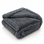 CozySherpa charcoal waterproof pet blanket