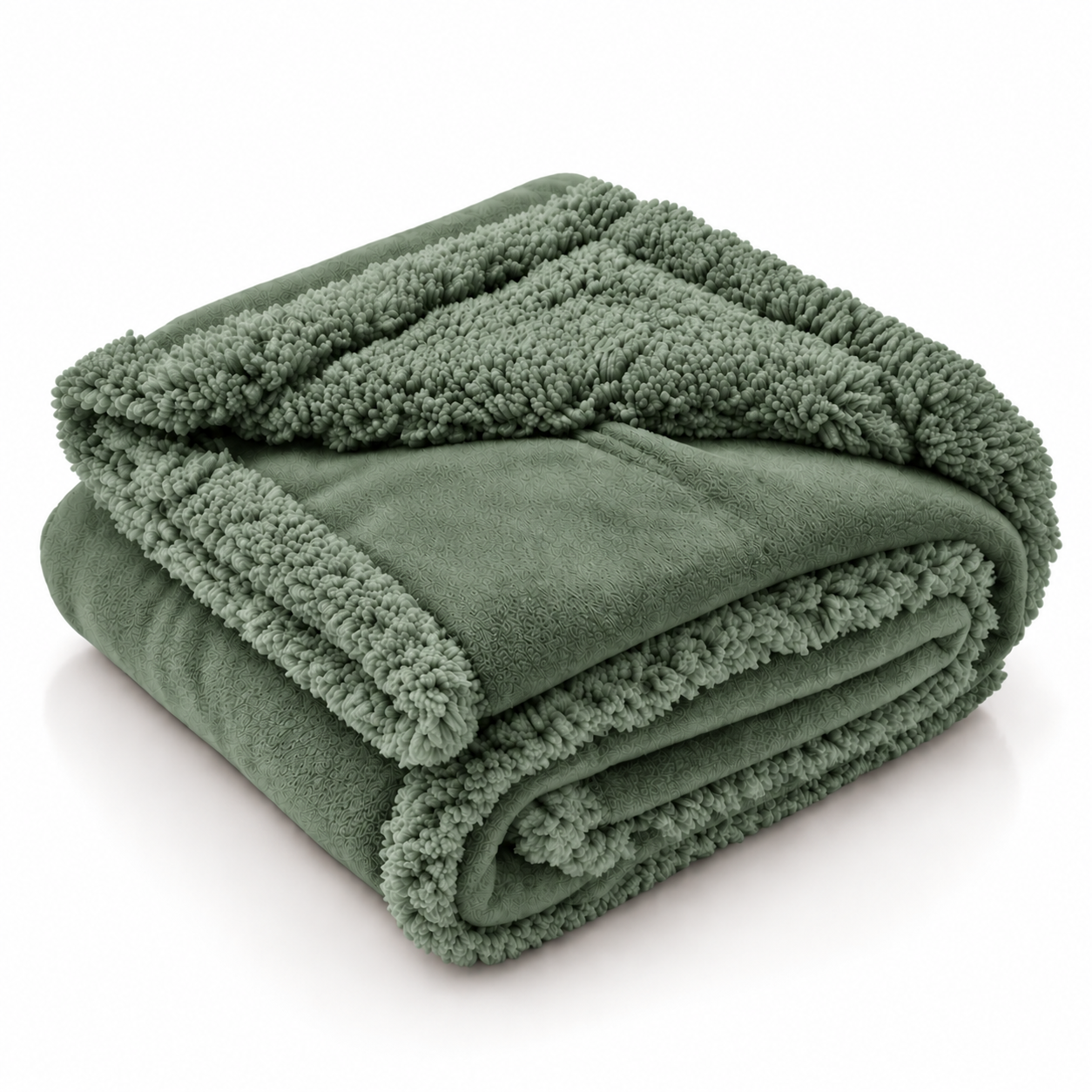 CozySherpa sage green waterproof pet blanket