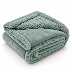 CozySherpa mint aqua waterproof pet blanket
