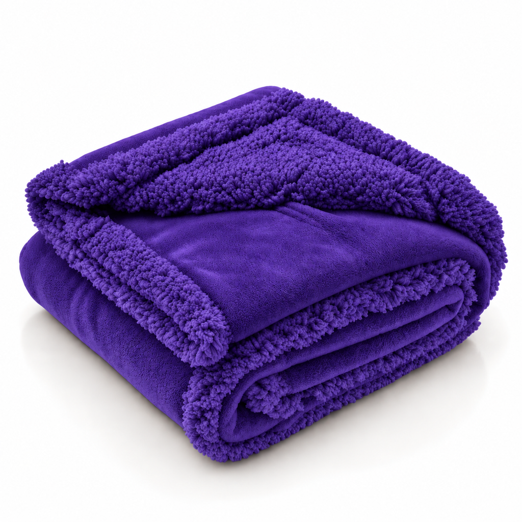 CozySherpa purple waterproof pet blanket