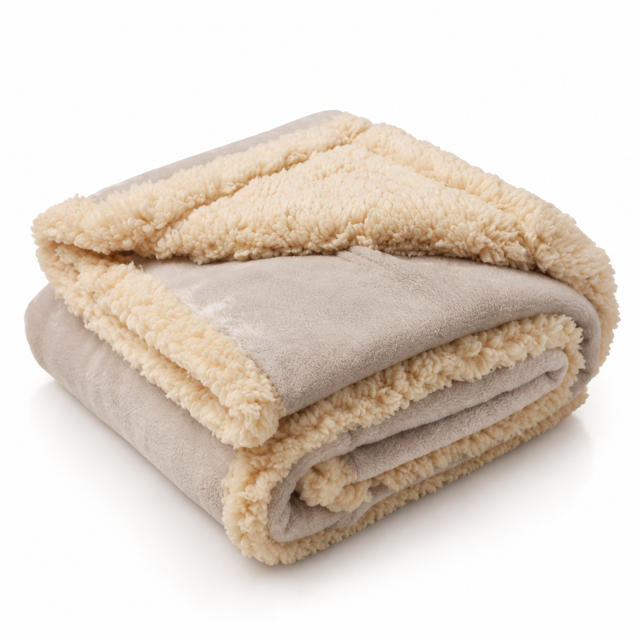 CozySherpa taupe neutral waterproof pet blanket